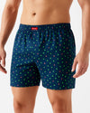 Pixel Dash cotton comfort boxer shorts grid print