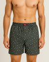 Mystic Night cotton stretch boxer shorts symbol print