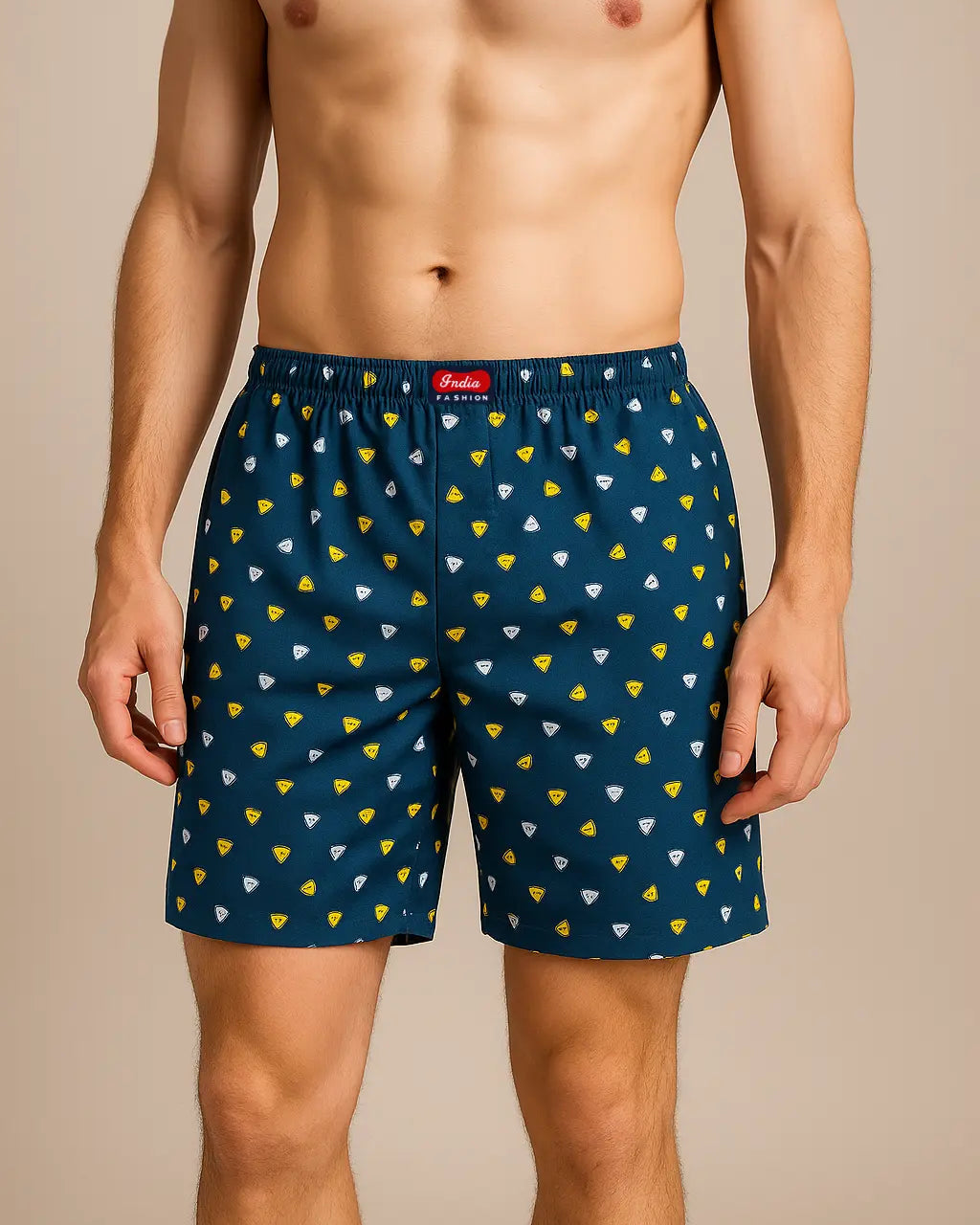 PopTri relaxed boxer shorts triangle print